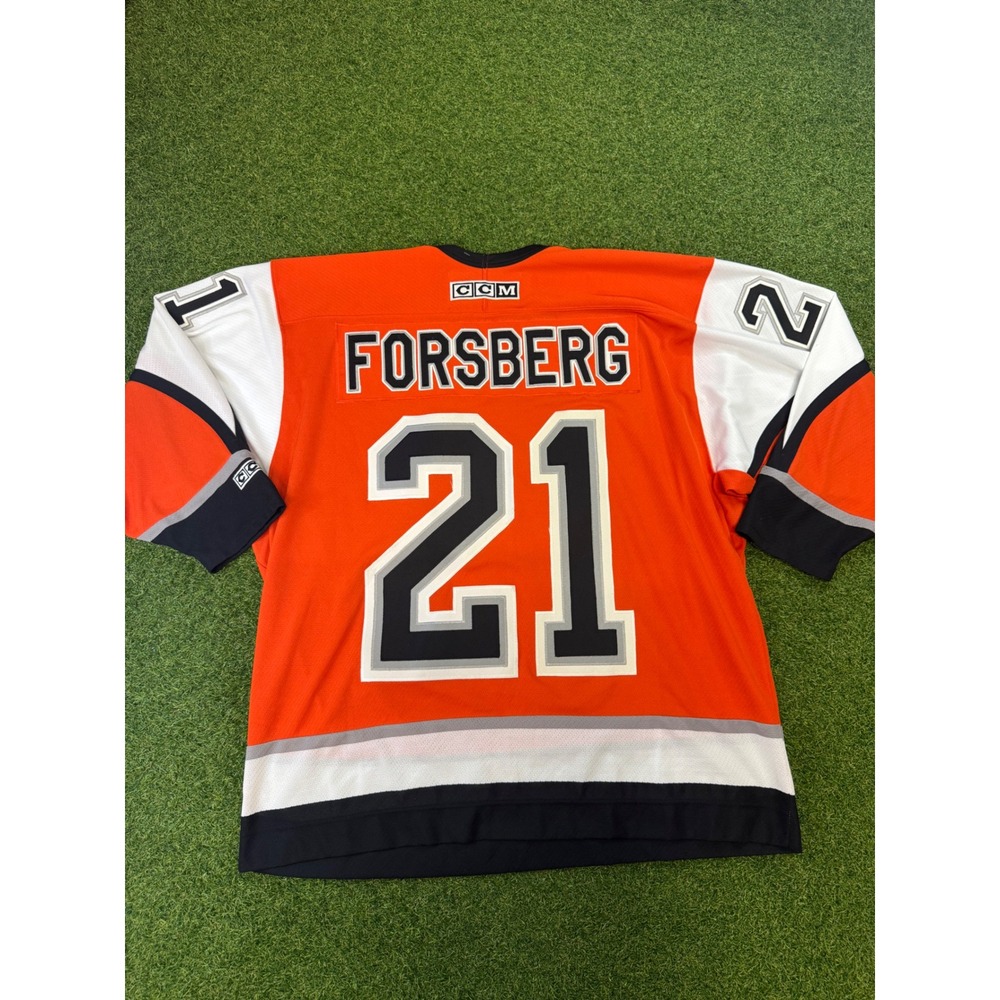 Philadelphia Flyers Peter Forsberg 21 Hockey Jersey Mens CCM NHL Orange XL - Picture 6 of 9